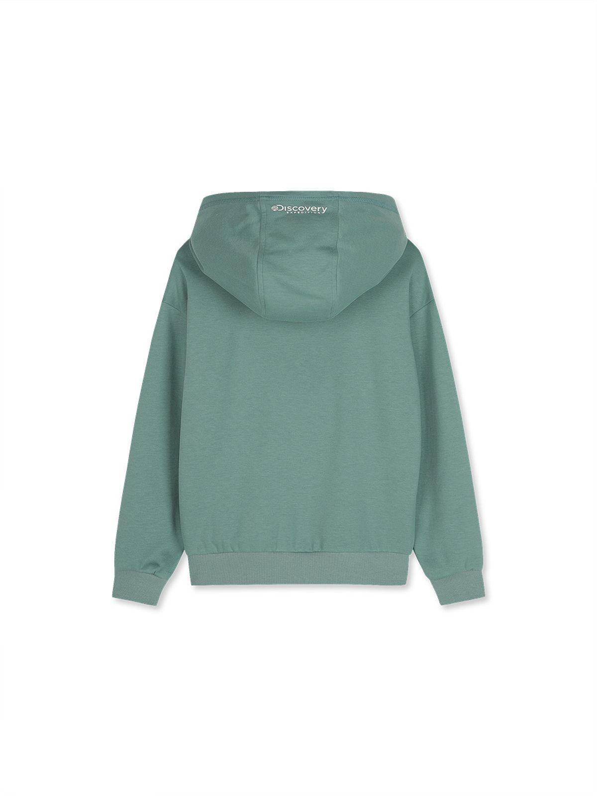 디스커버리 키즈(DISCOVERY KIDS) 키즈 아웃도어 로고 후드티셔츠 (DARK MINT)