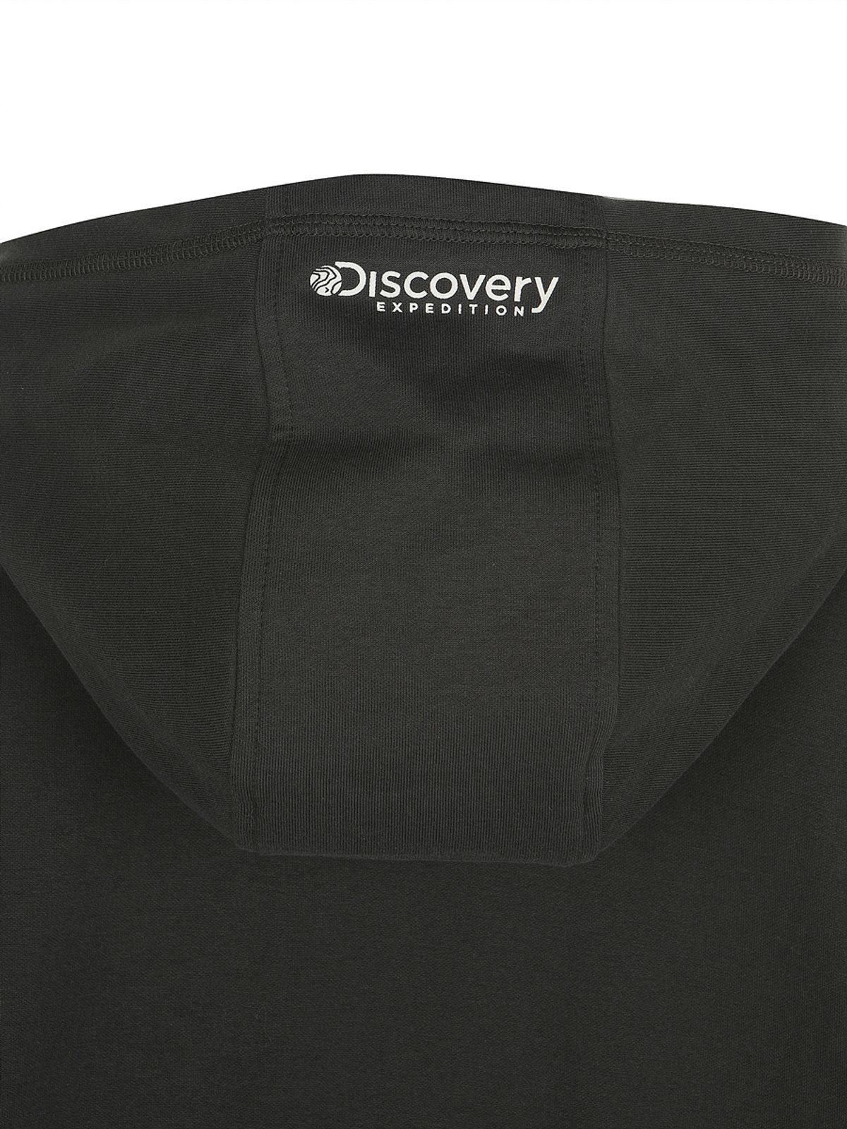 디스커버리 키즈(DISCOVERY KIDS) 키즈 아웃도어 로고 후드티셔츠 (D.GREY)