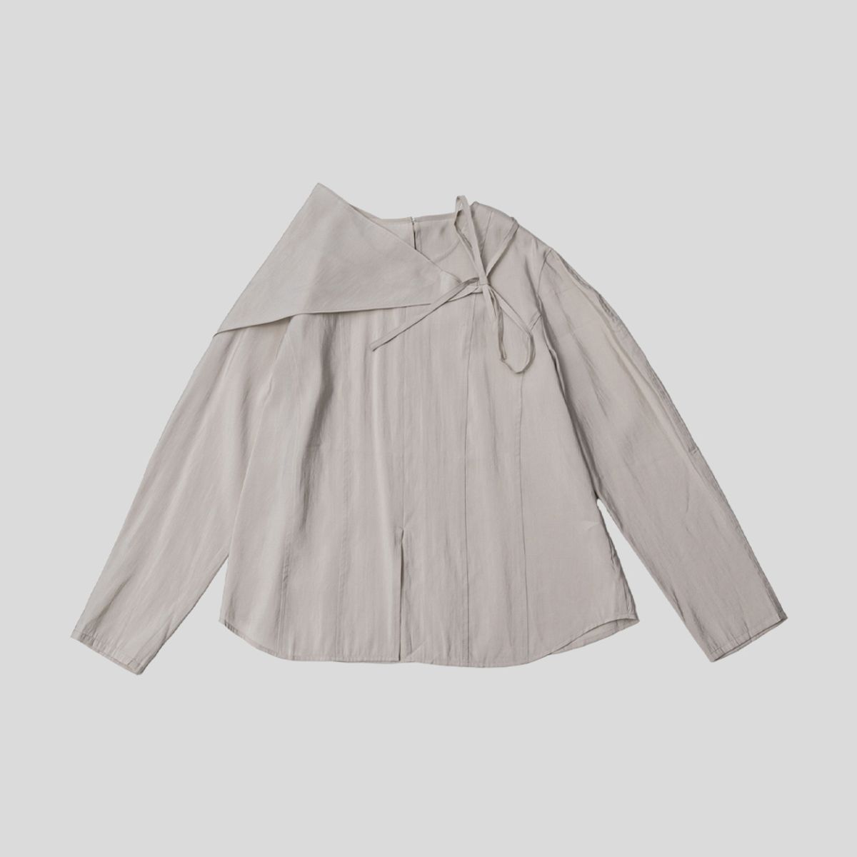 랭썬(LANGSON) LS_Solid color casual blouse