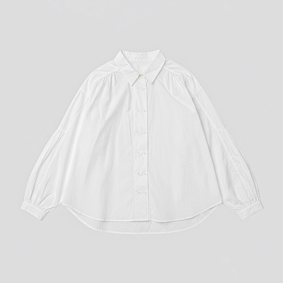 랭썬(LANGSON) LS_Double breasted button shirt_2color