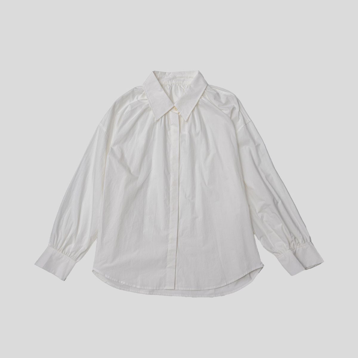 랭썬(LANGSON) LS_Autumn solid color shirt_2color