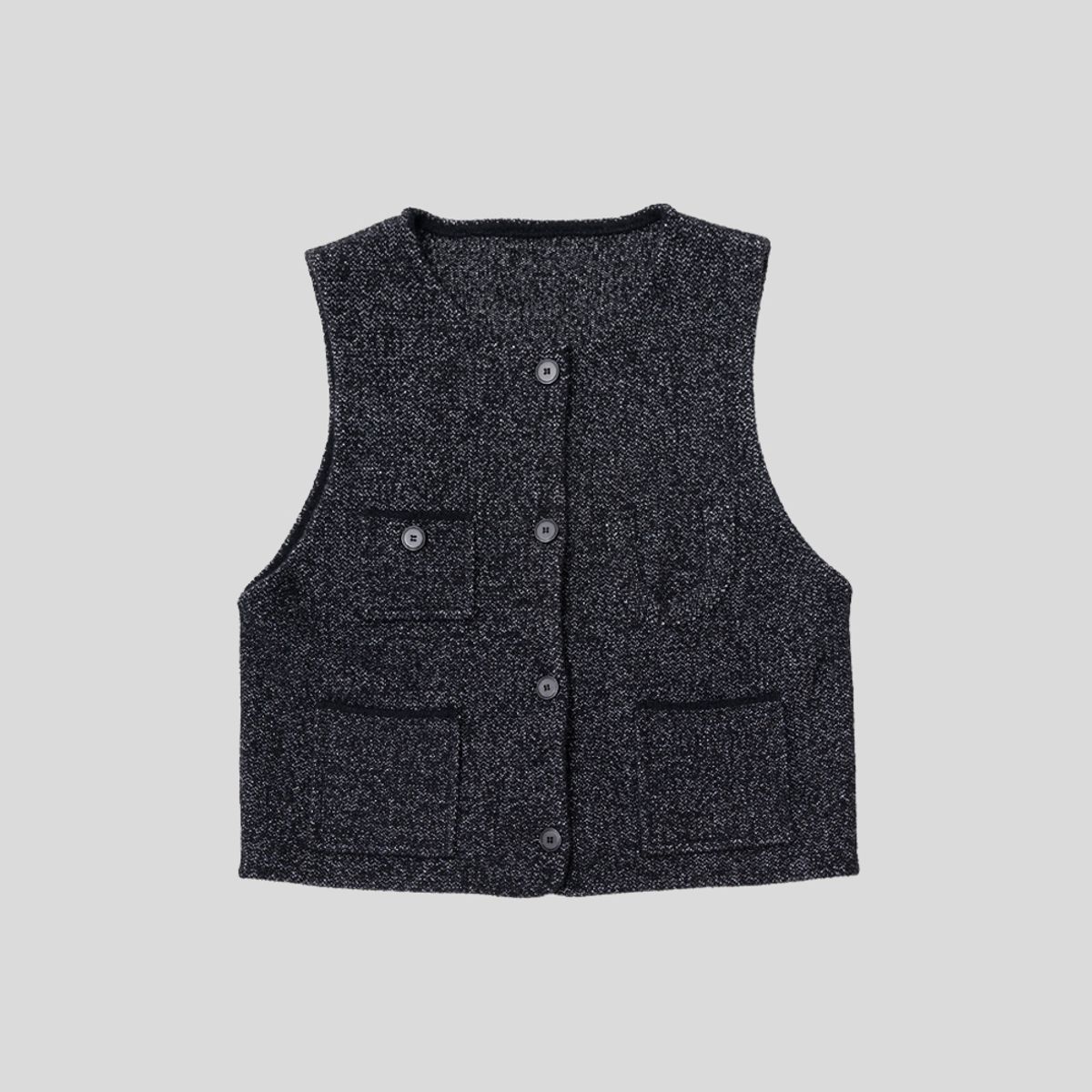 랭썬(LANGSON) LS_Solid color knit vest_2color