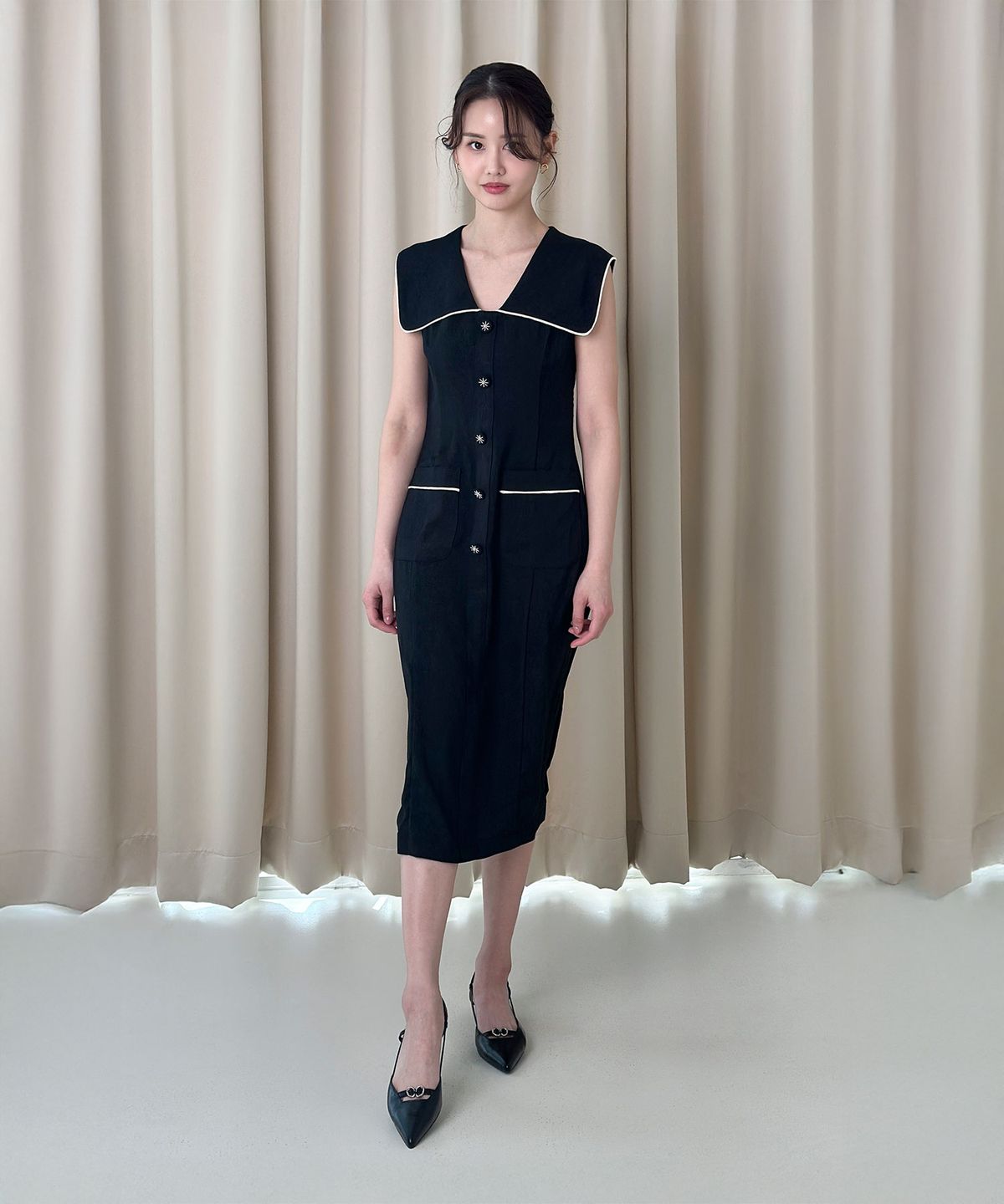 우디레(UDIRE) Duna_Slingback_Black(UFB1PB17BK)