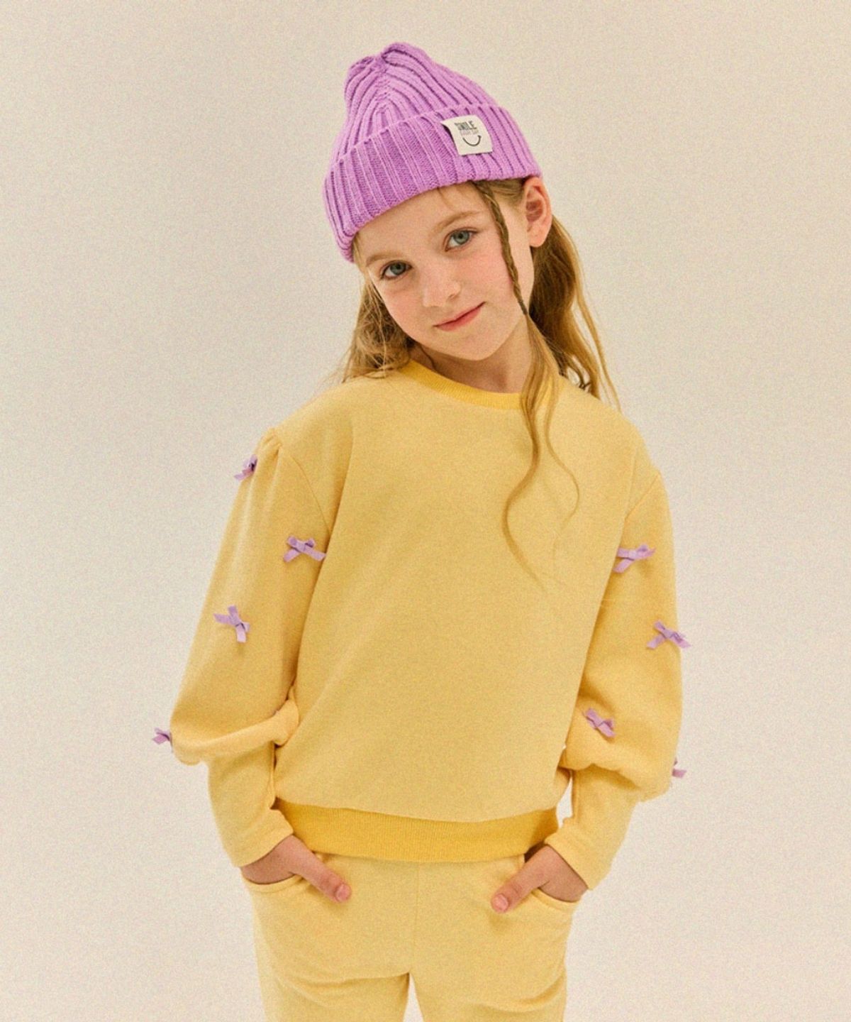리에벨로(LIEBELLO) 나비퍼프상하복(옐로우)