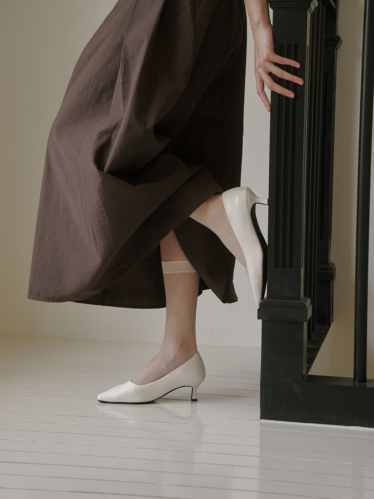메티에(METIER) me041 Kelly stealetto middle pumps 켈리 스틸레토 미들굽 펌프스_3color