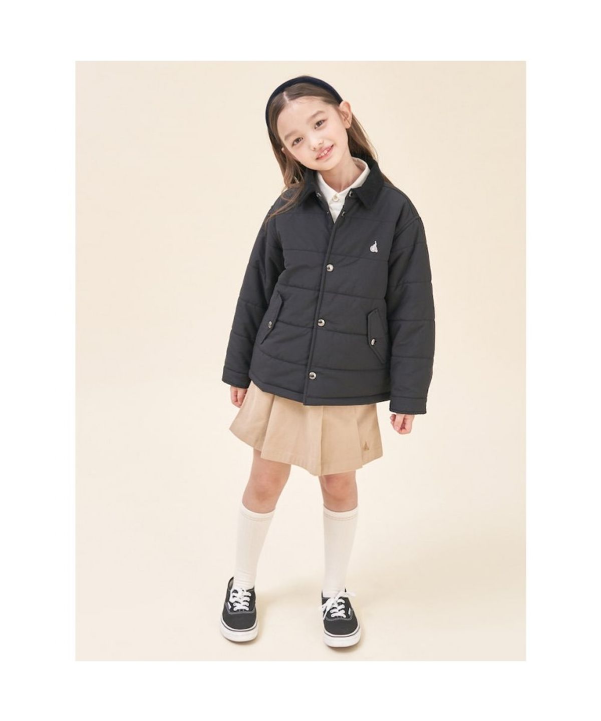 빈폴 키즈(BEANPOLE KIDS) 칼라 재킷형 패딩 점퍼  블랙 (BI5938U015) (BI5938U015)