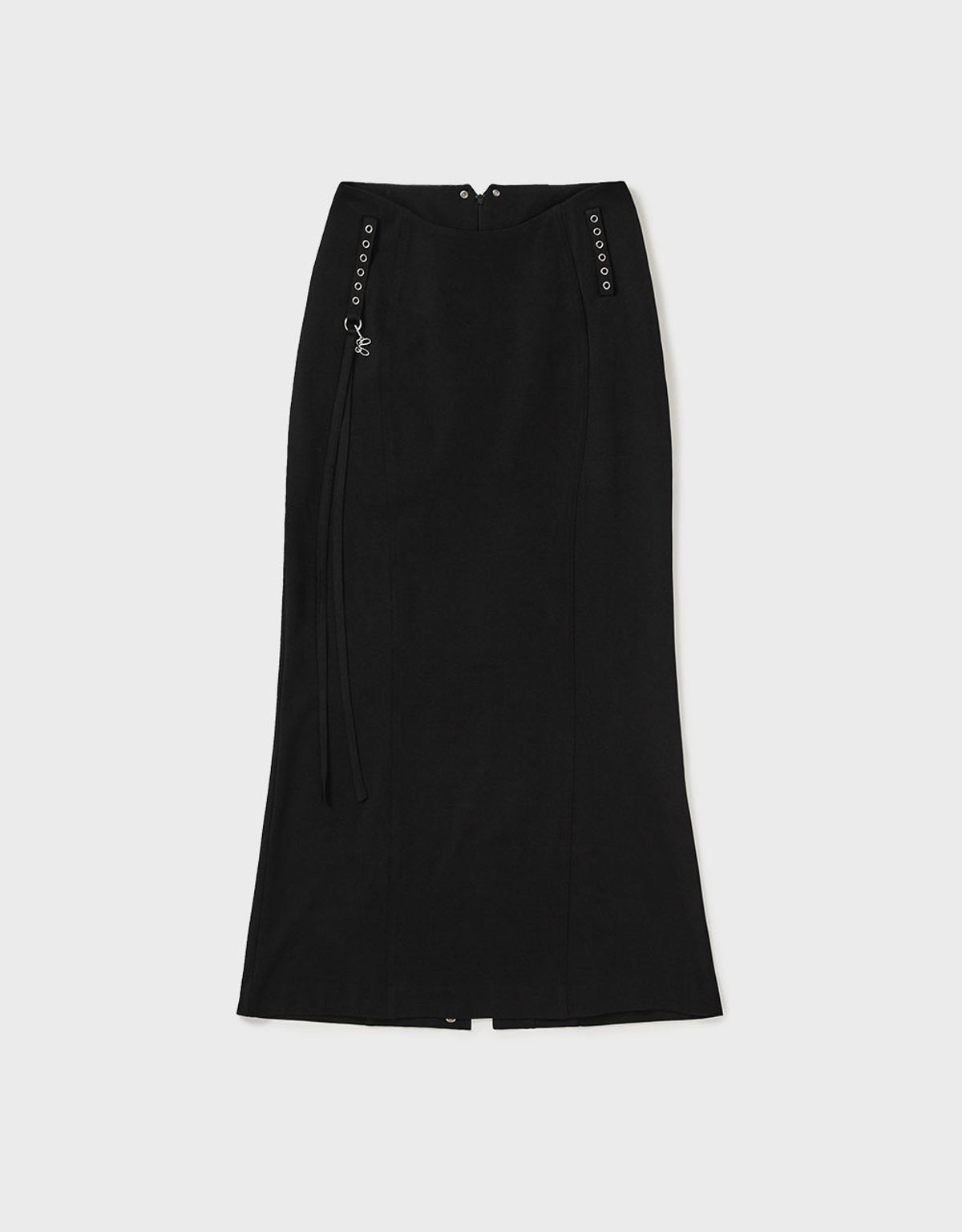 엠엠더블유(MMW) [MMW] BELT POCKET LONG SKIRT (BLACK)