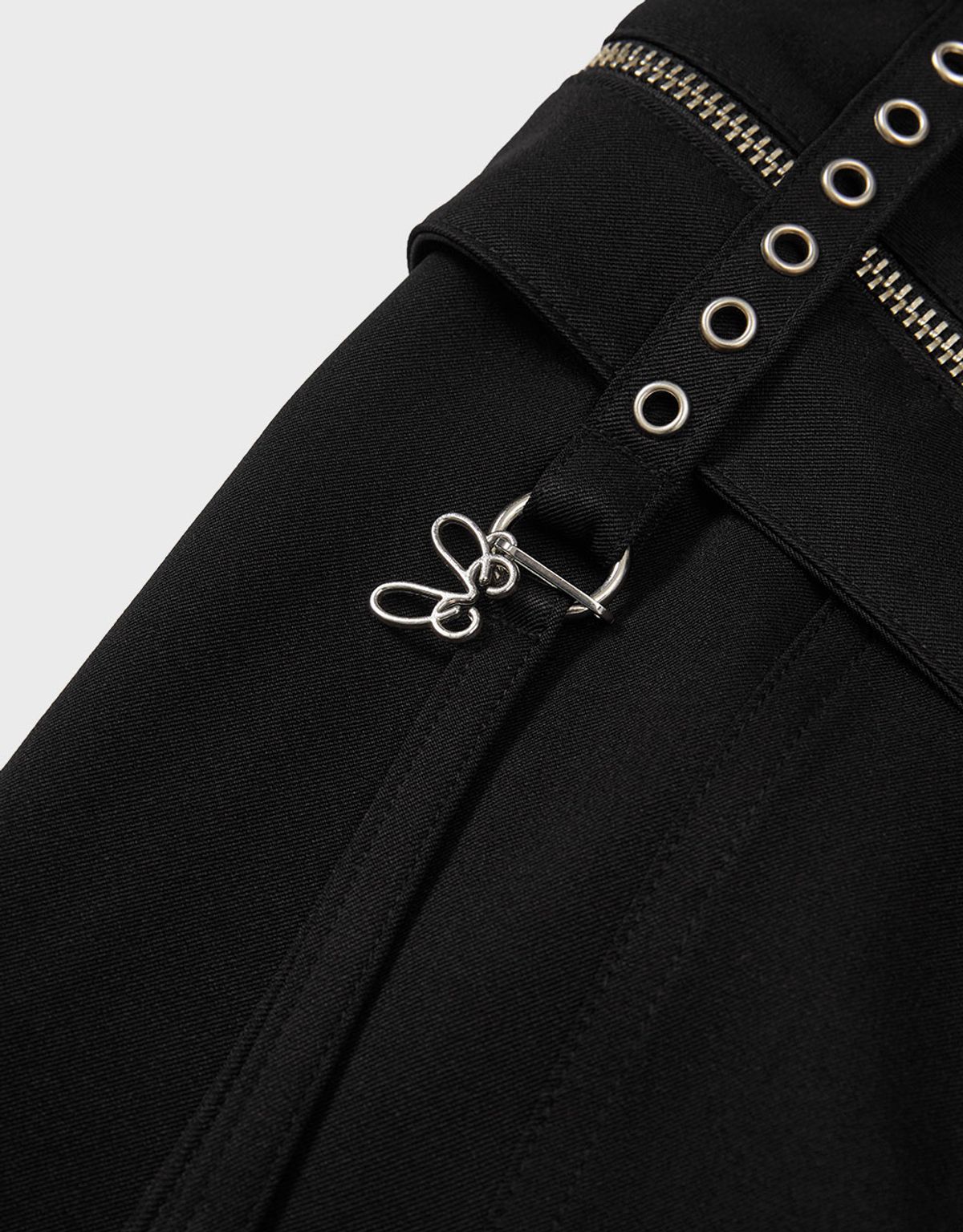 엠엠더블유(MMW) [MMW] BELT POCKET LONG SKIRT (BLACK)