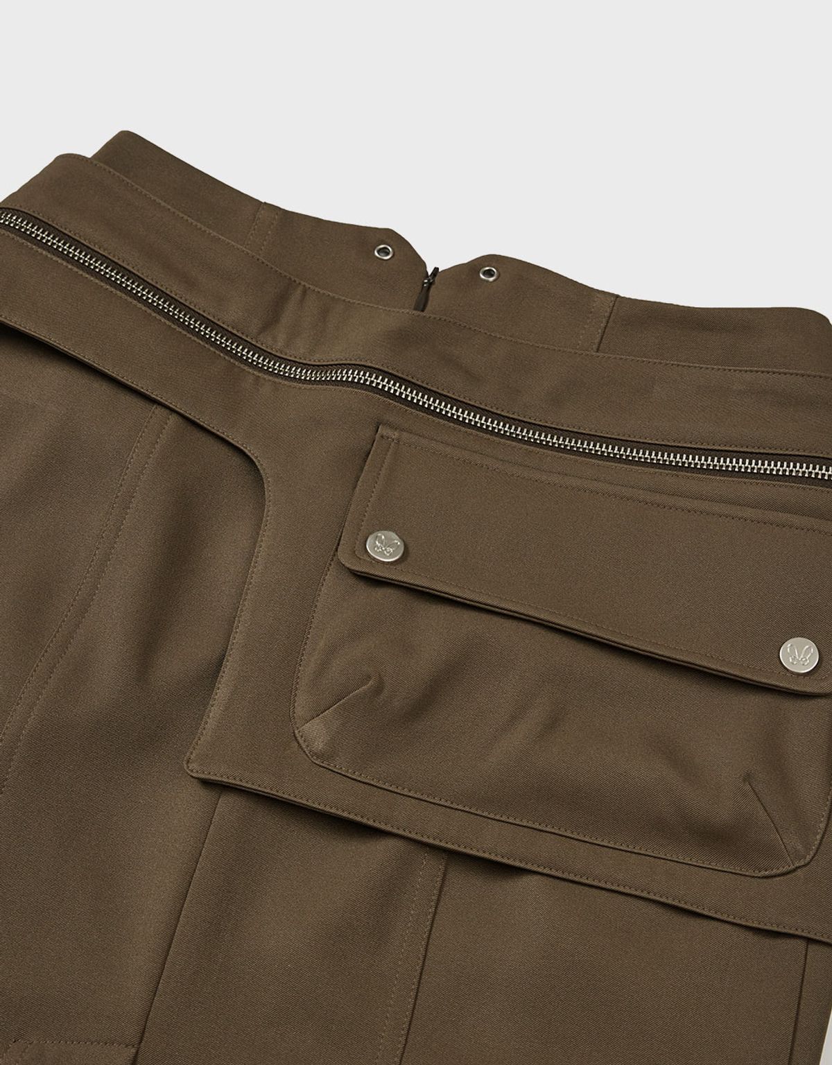 엠엠더블유(MMW) [MMW] BELT POCKET LONG SKIRT (BROWN)