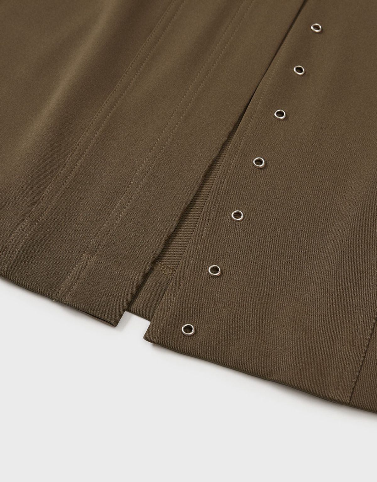 엠엠더블유(MMW) [MMW] BELT POCKET LONG SKIRT (BROWN)