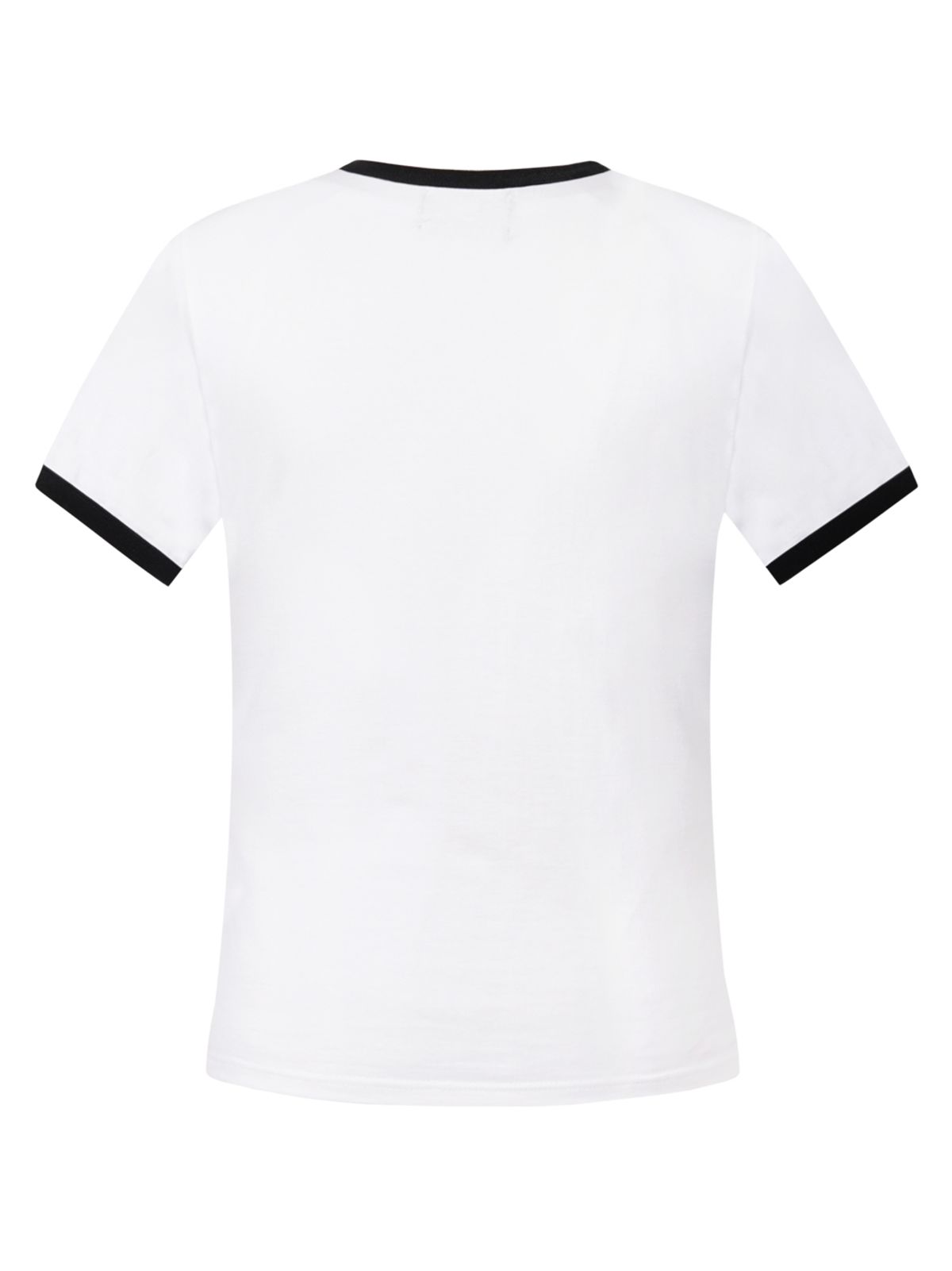 르렌느(LERENNE) Ringer Slim Fit T-Shirt - White