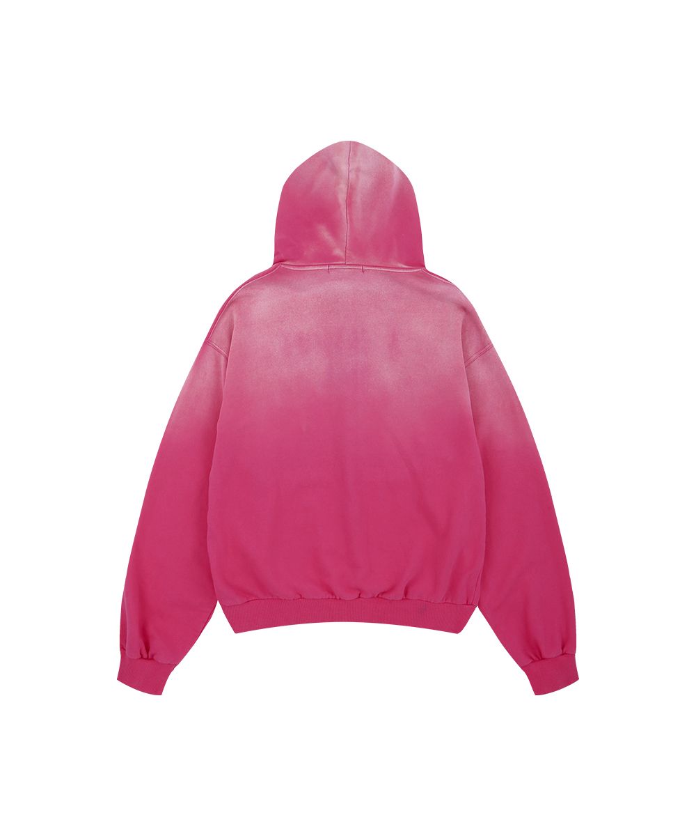 90s ビンテージ ジップパーカー ピンク SEQUENZ（シークエンズ）】sqnz washed wappen zip p/k / スタッズ