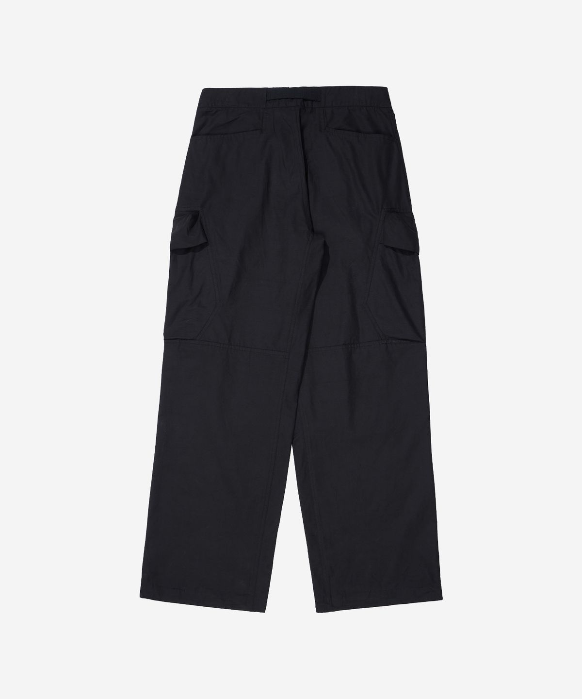 칼라파타르(KALAPATTHAR) BELTED SIGNATURE WIDE CARGO PANTS - BLACK