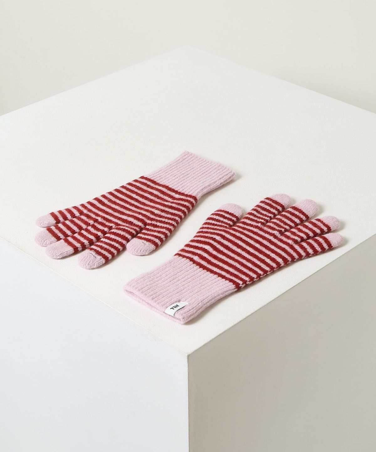 질바이질스튜어트(JILL BY JILLSTUART) 캐시울 스트라이프 핑거홀 - 4colors
