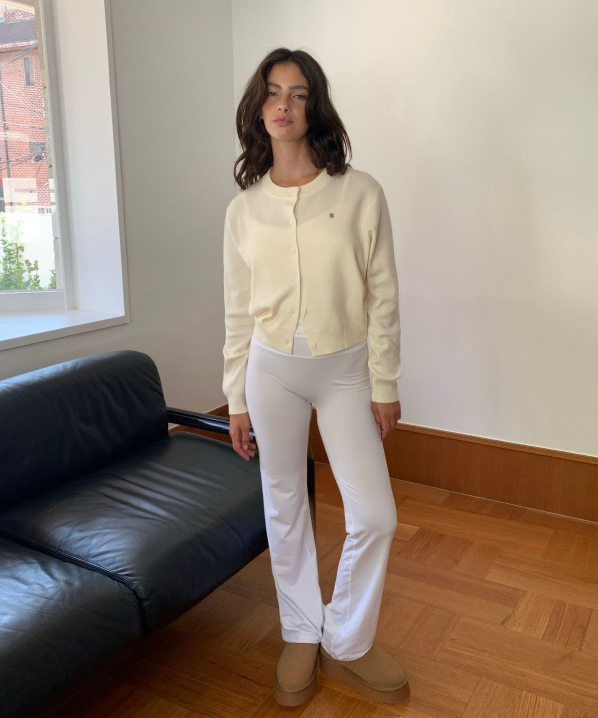 인지액티브(INJIACTIVE) Knit Button Cardigan 레몬버터