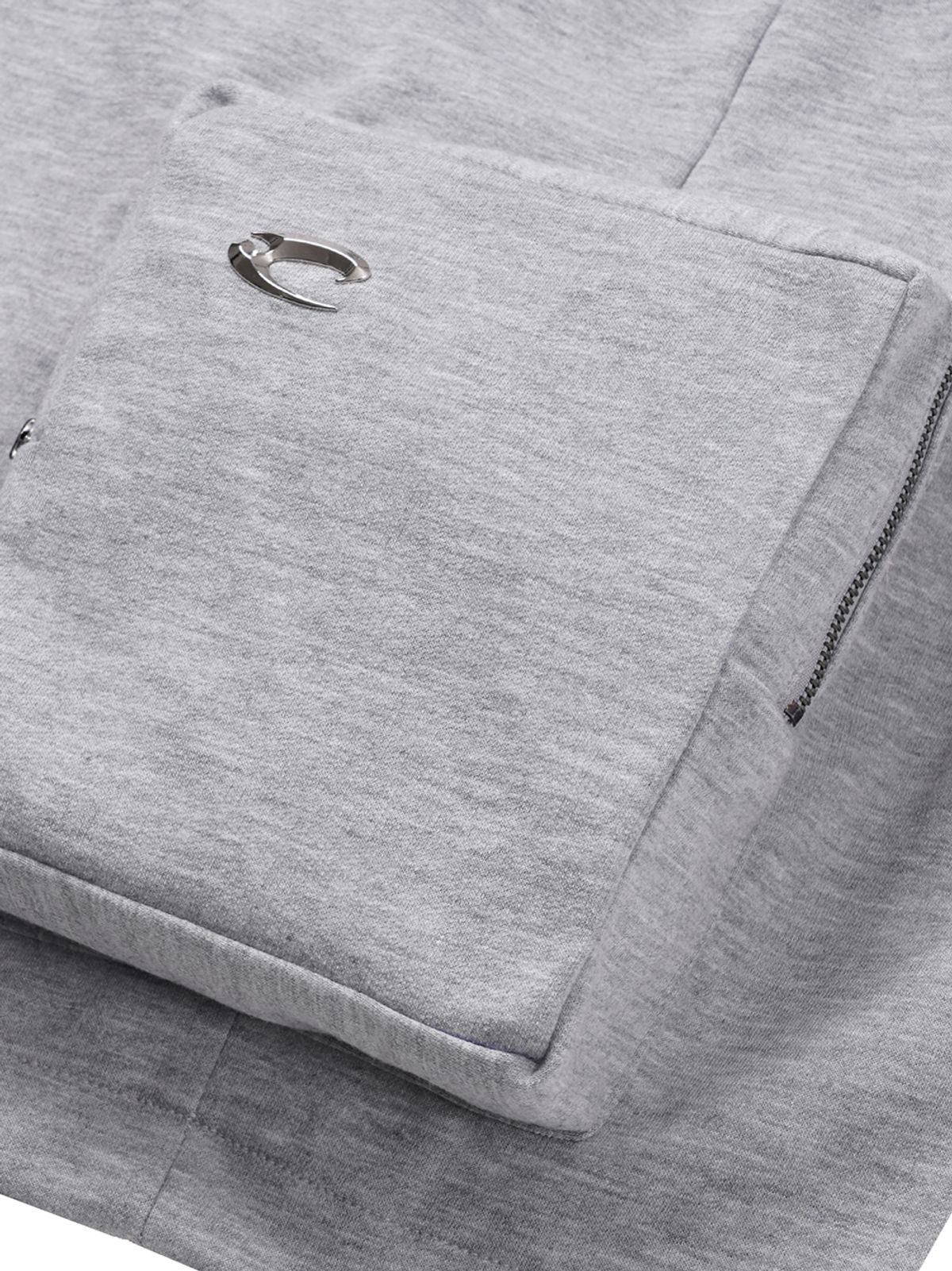 르렌느(LERENNE) Solid Pocket Cargo Bermuda Pants - Grey