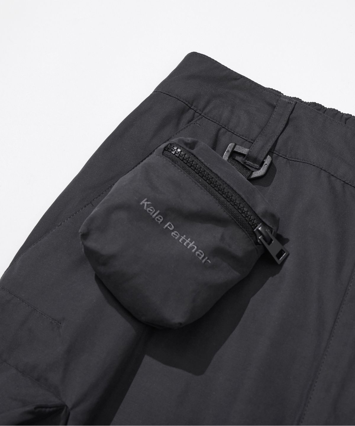 칼라파타르(KALAPATTHAR) MINI BAG DOUBLE POCKET WIDE PANTS - CHARCOAL