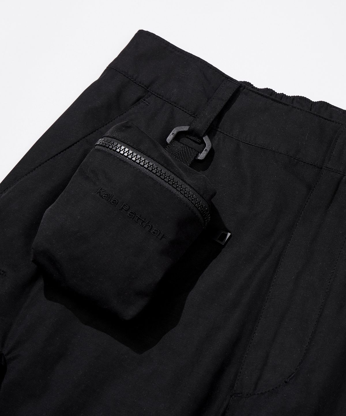 칼라파타르(KALAPATTHAR) MINI BAG DOUBLE POCKET WIDE PANTS - BLACK