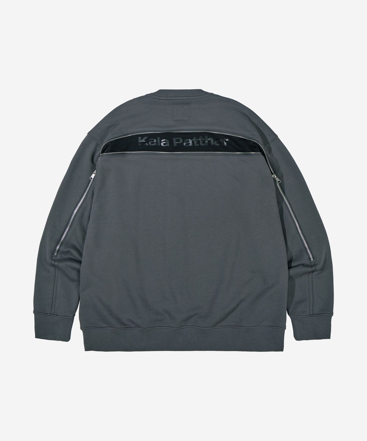 칼라파타르(KALAPATTHAR) BACK ZIPPER SWEATSHIRT - GRAY