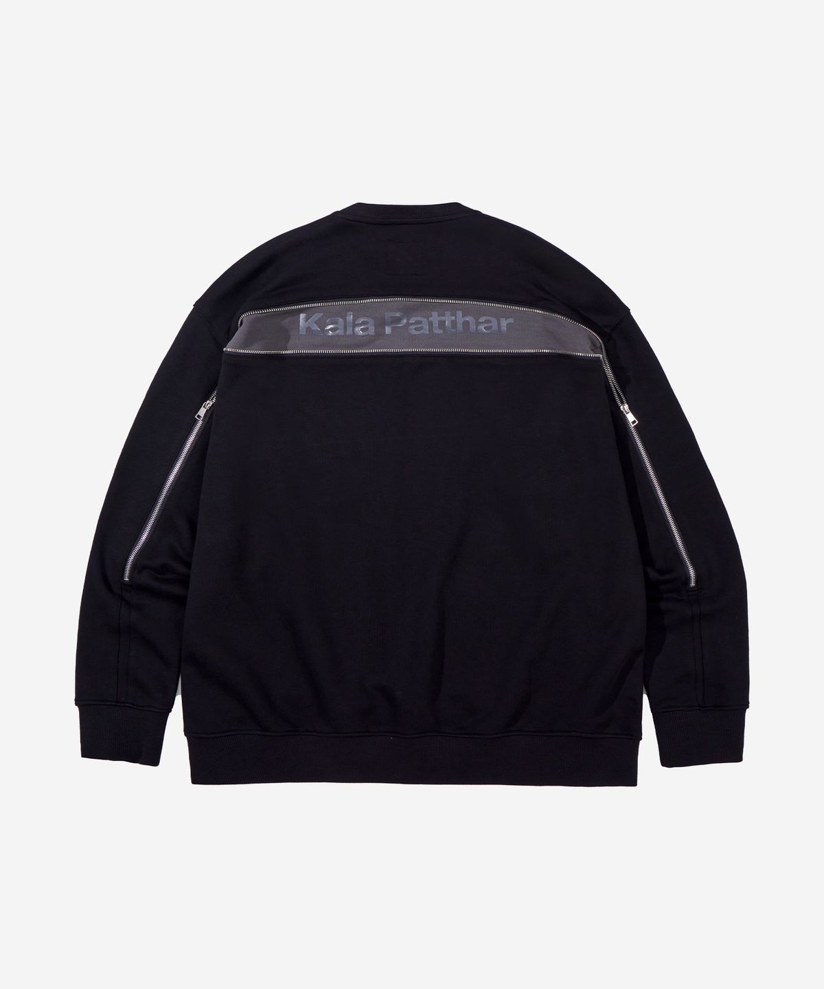 칼라파타르(KALAPATTHAR) BACK ZIPPER SWEATSHIRT - BLACK