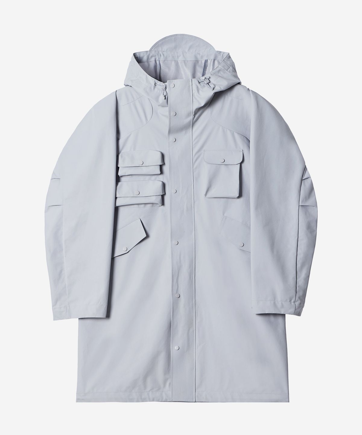 칼라파타르(KALAPATTHAR) OUTPOCKET RAGLAN LONG WINDBREAKER - LIGHT GRAY