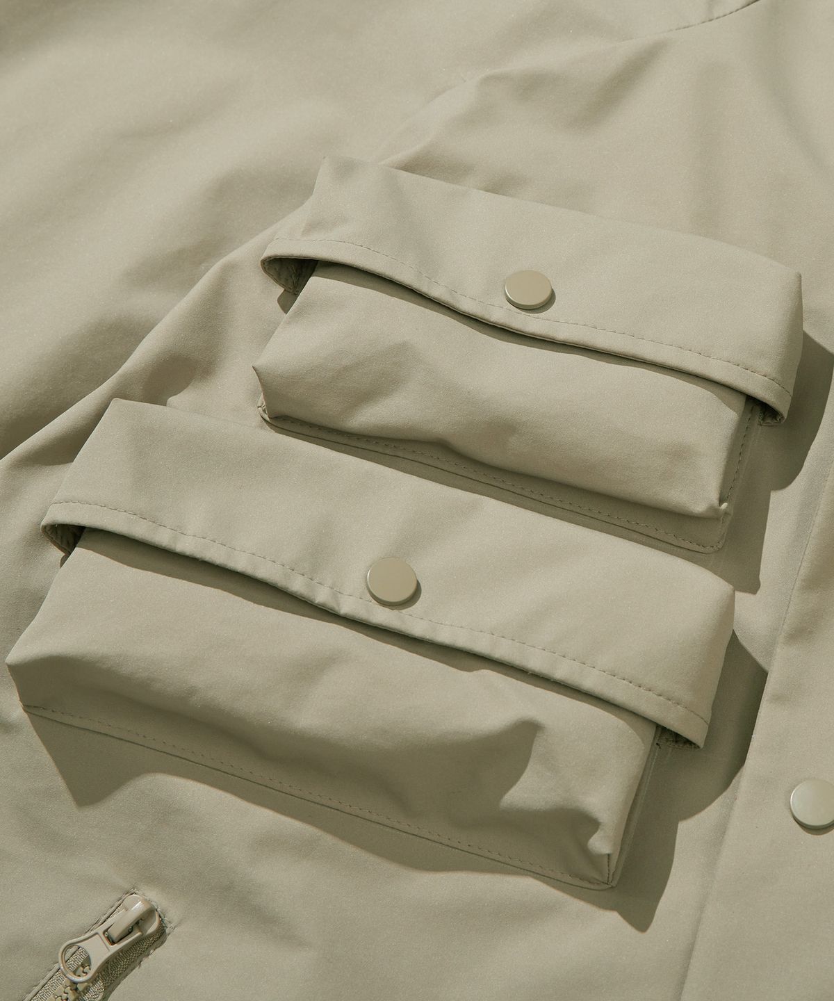 칼라파타르(KALAPATTHAR) OUTPOCKET RAGLAN SHORTS WINDBREAKER - BEIGE