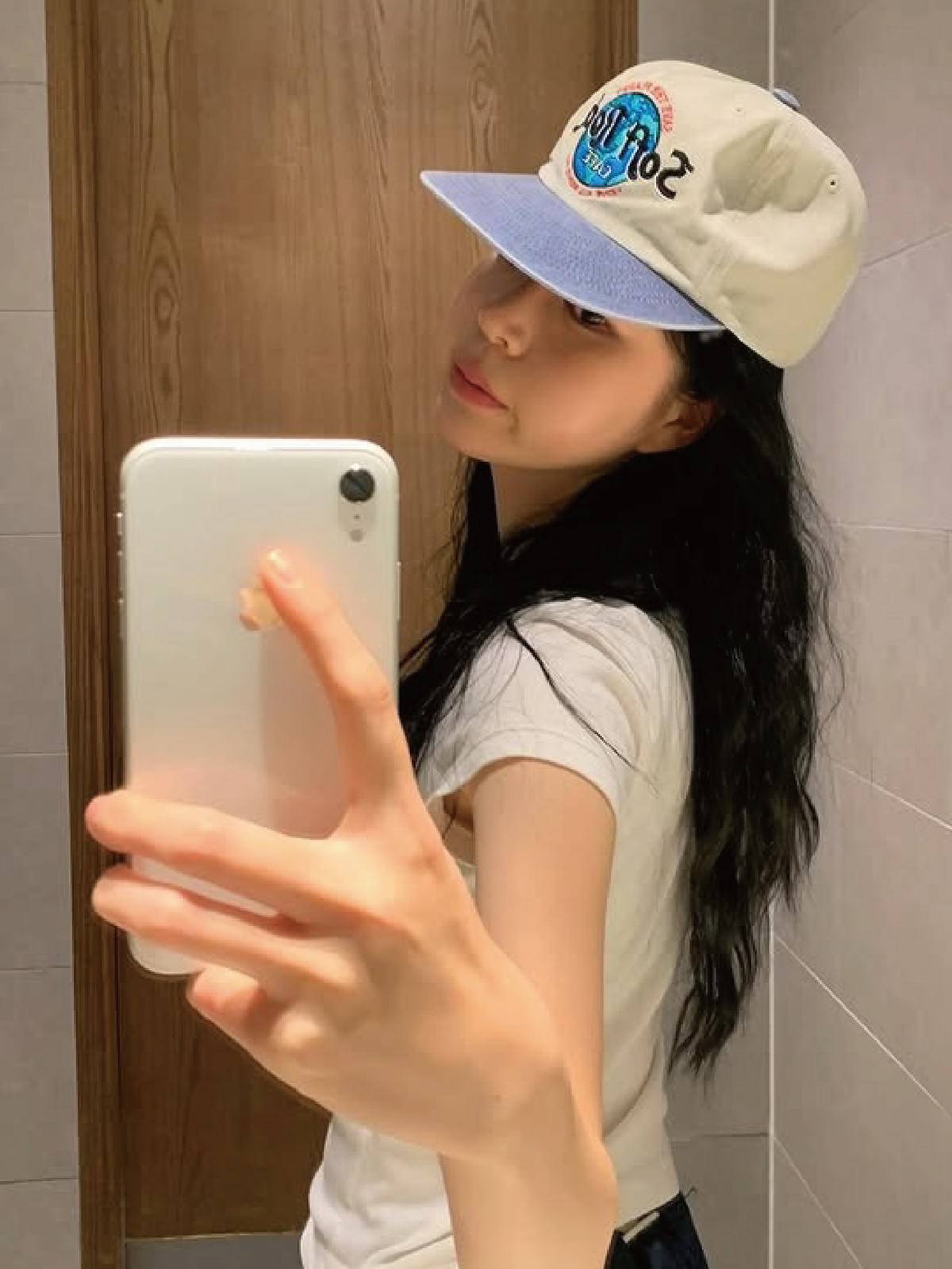 마스컴퍼니(MASCOMPANY) Soft Rock Cafe cap - washed gray/blue