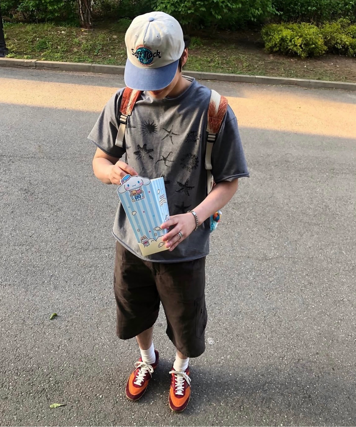마스컴퍼니(MASCOMPANY) Soft Rock Cafe cap - washed gray/blue