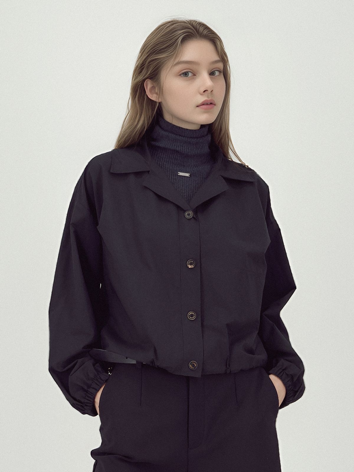 아쿠드(ACUD) Light Outer Shirt _Black