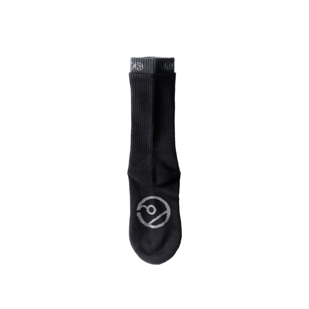 더왈드(THEWARLD) DOUBLE CUFF SOCKS BLACK