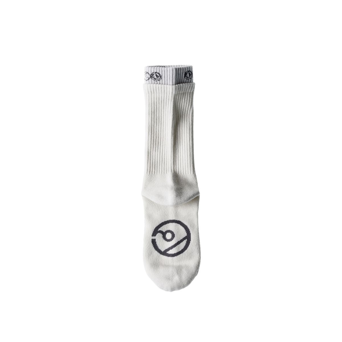 더왈드(THEWARLD) DOUBLE CUFF SOCKS IVORY