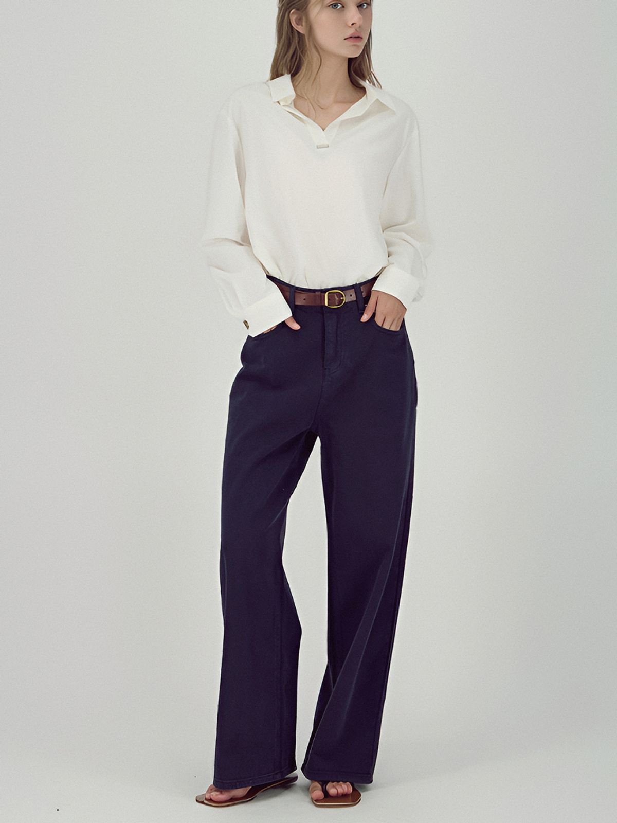 아쿠드(ACUD) Soft Structure Denim _Navy