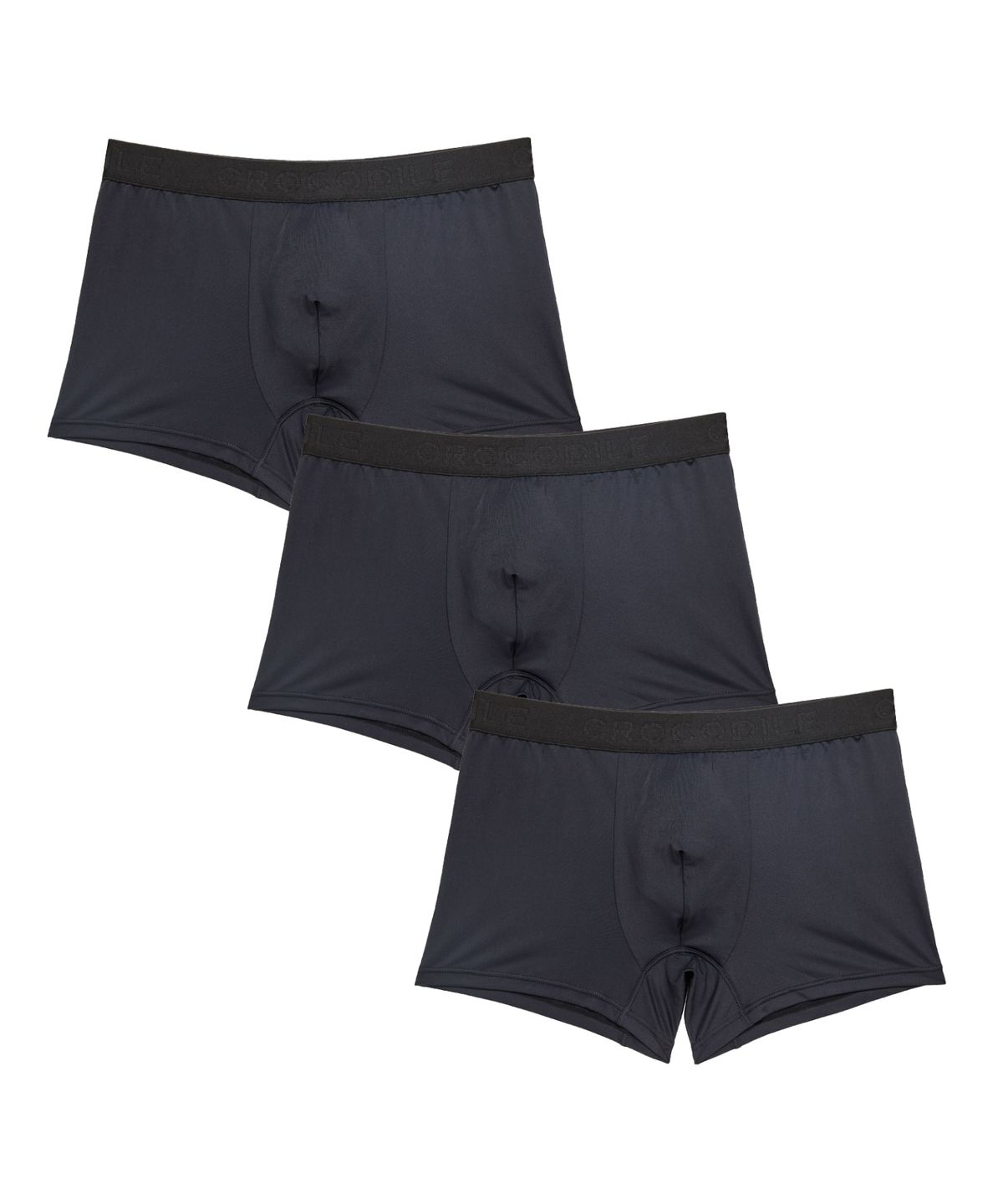 크로커다일 이너웨어(CROCODILE INNERWEAR) [블랙에디션] 아스킨/에어로쿨/폴리스판 드로즈 3매
