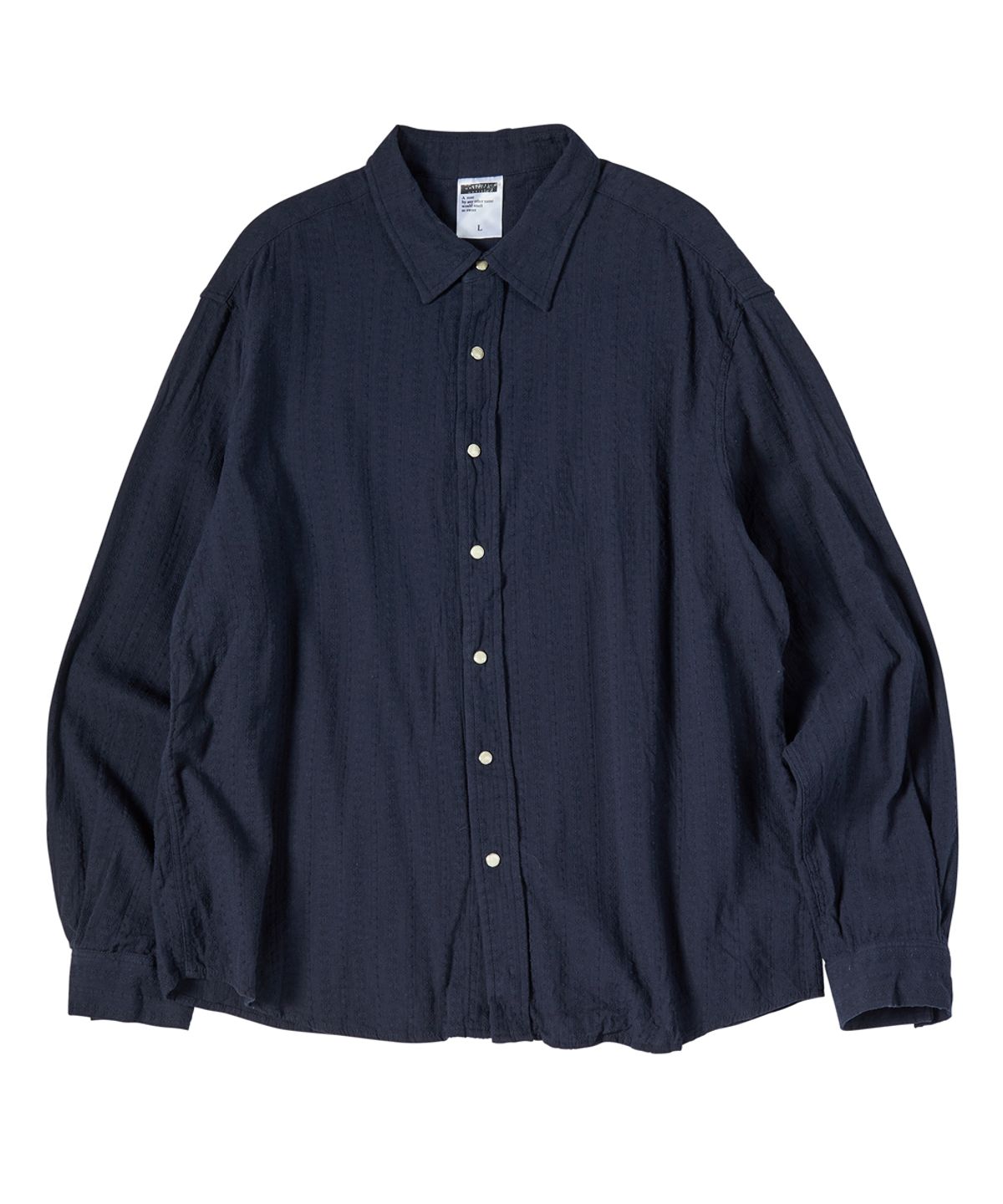 언타이틀 서울(UNTITLED SEOUL) 디케이 아일렛 셔츠 네이비