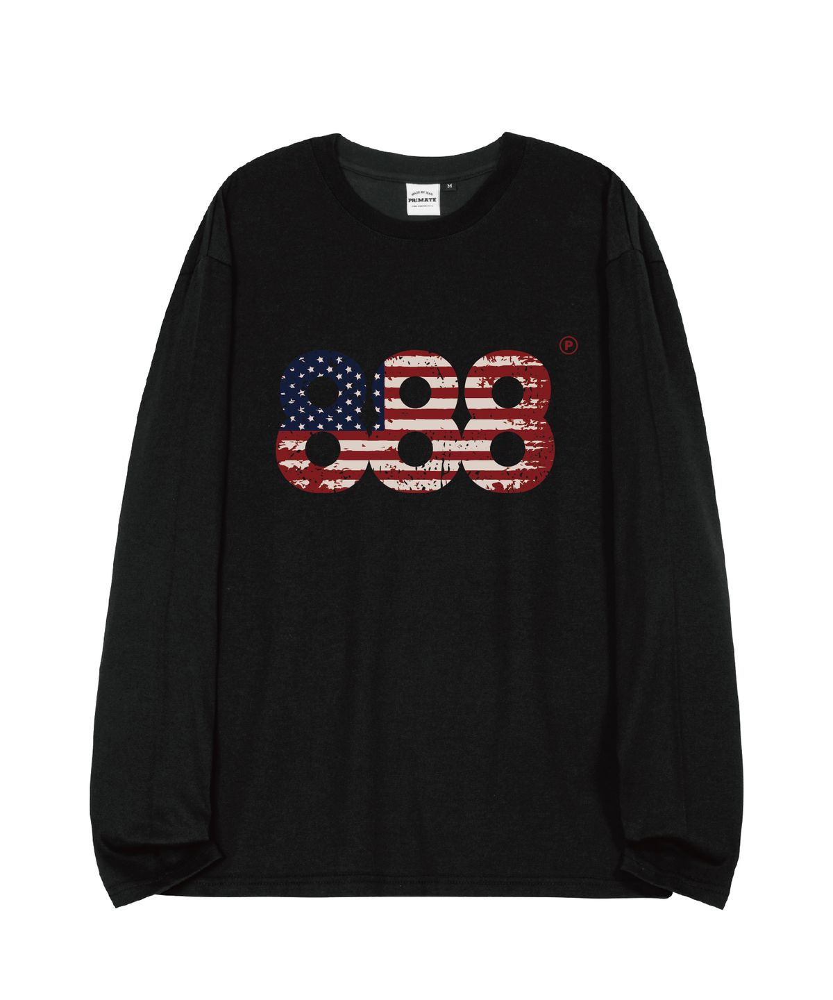 프라임에이트(PRIMATE) USA NUMBER.888 오버핏 롱 슬리브 3 COLORS