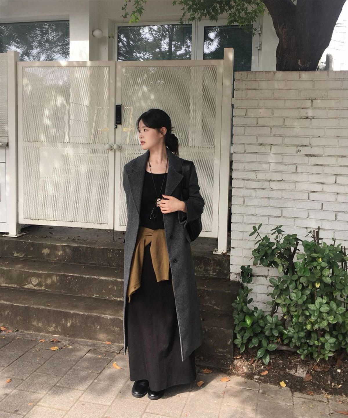 미쏘(MIXXO) 울 블렌디드 싱글 롱 코트_MIWJHFV0PB