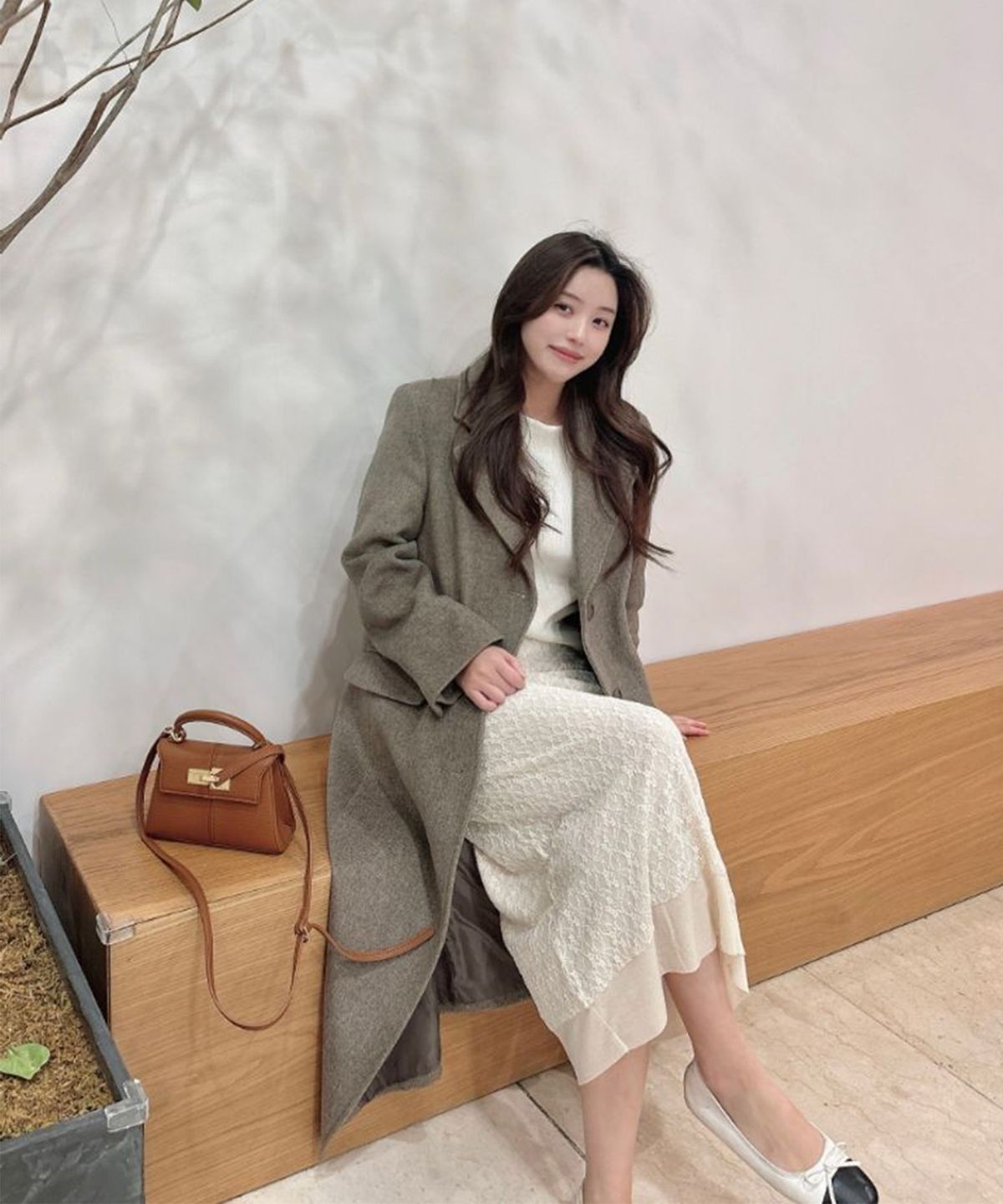 미쏘(MIXXO) 울 블렌디드 싱글 롱 코트_MIWJHFV0PB