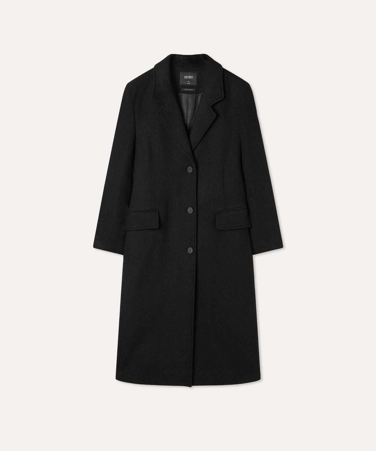 미쏘(MIXXO) 울블렌디드 테일러드 롱코트_MIWJHGV0PB