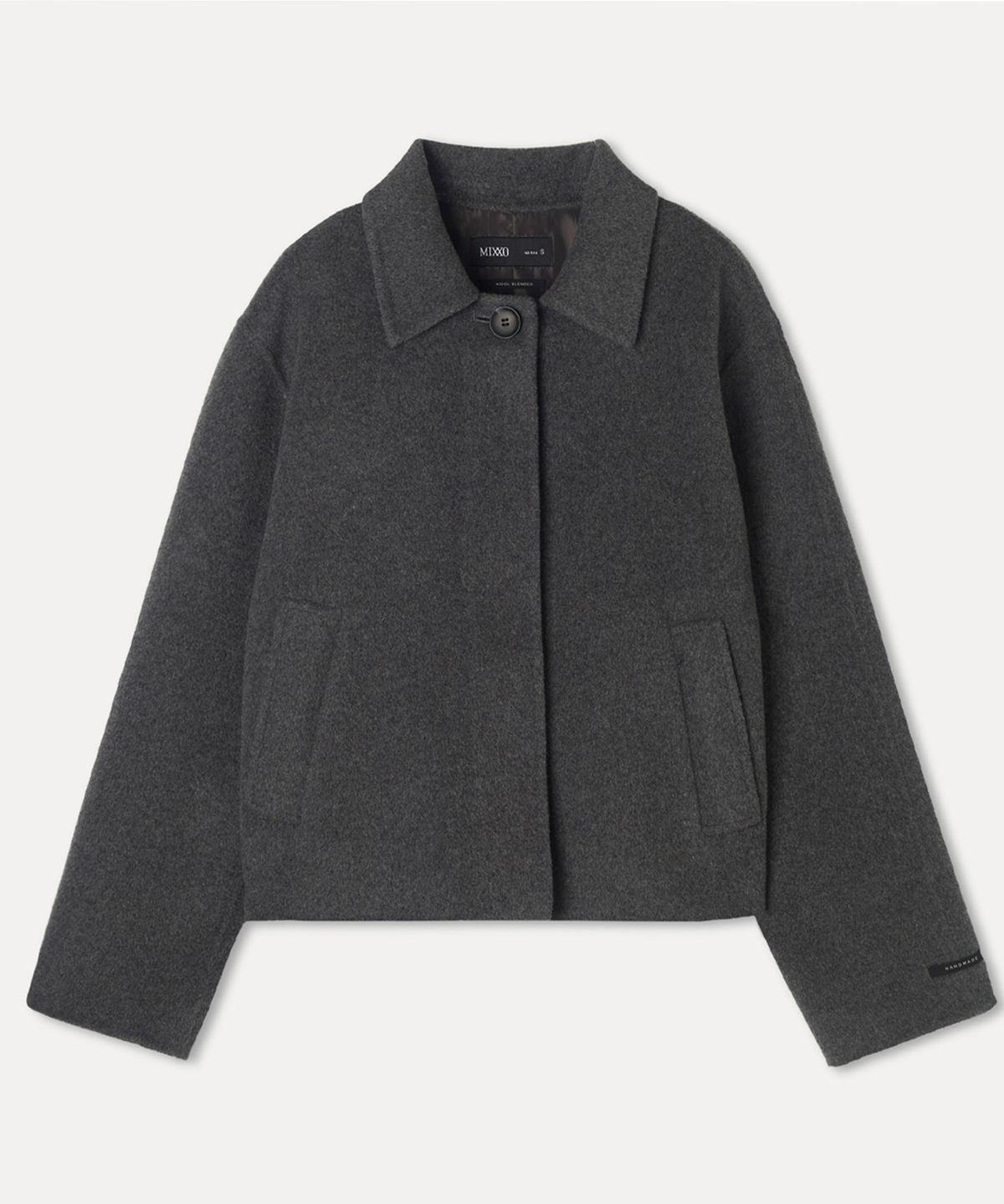 미쏘(MIXXO) 핸드메이드 스탠카라 자켓_MIWJKFV4PG
