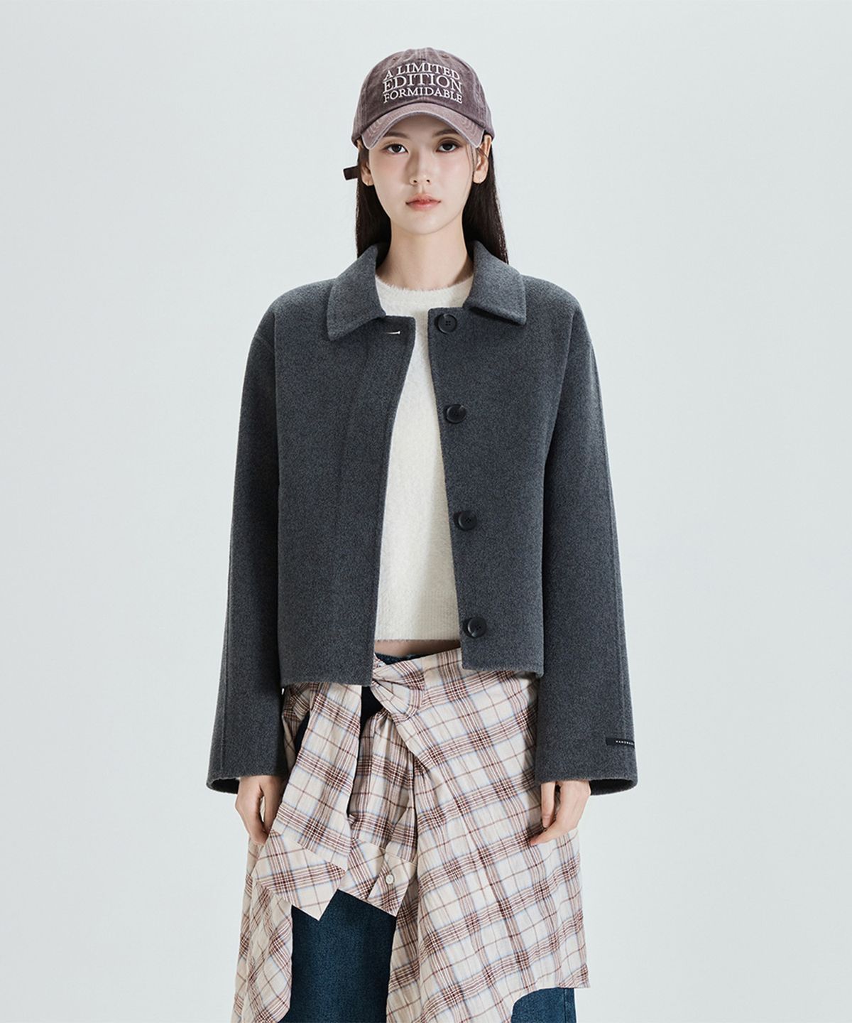 미쏘(MIXXO) 핸드메이드 스탠카라 자켓_MIWJKFV4PG