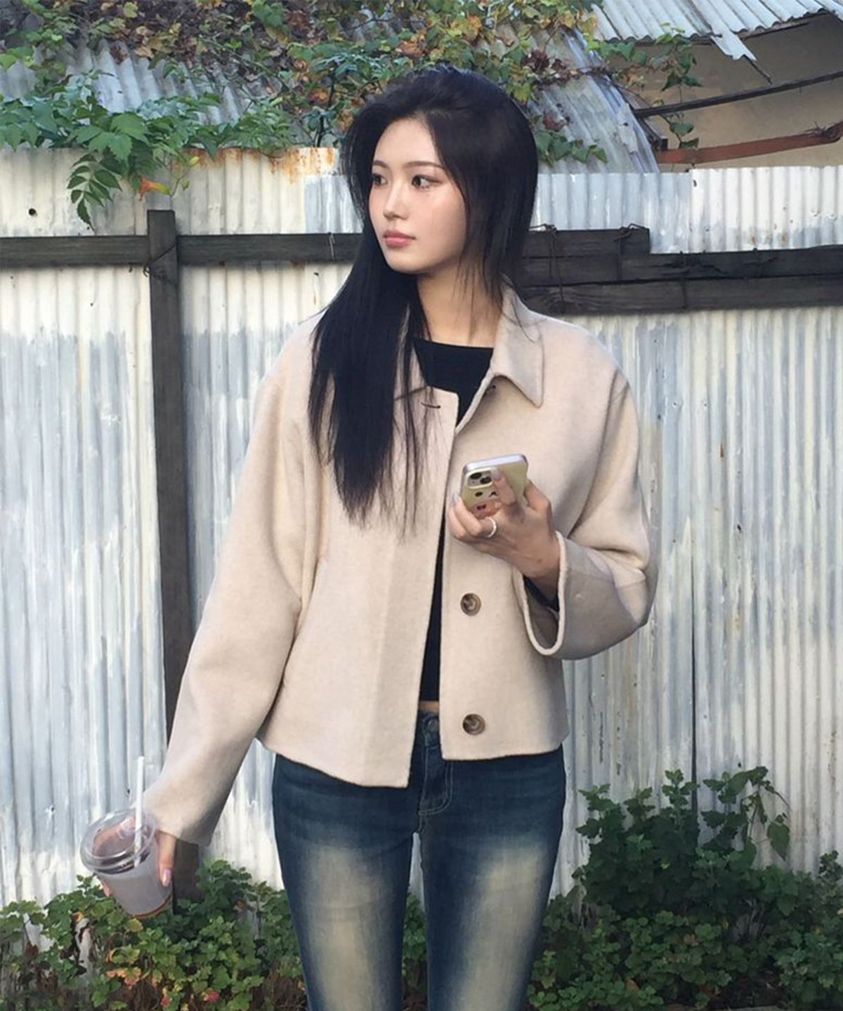 미쏘(MIXXO) 핸드메이드 스탠카라 자켓_MIWJKFV4PG