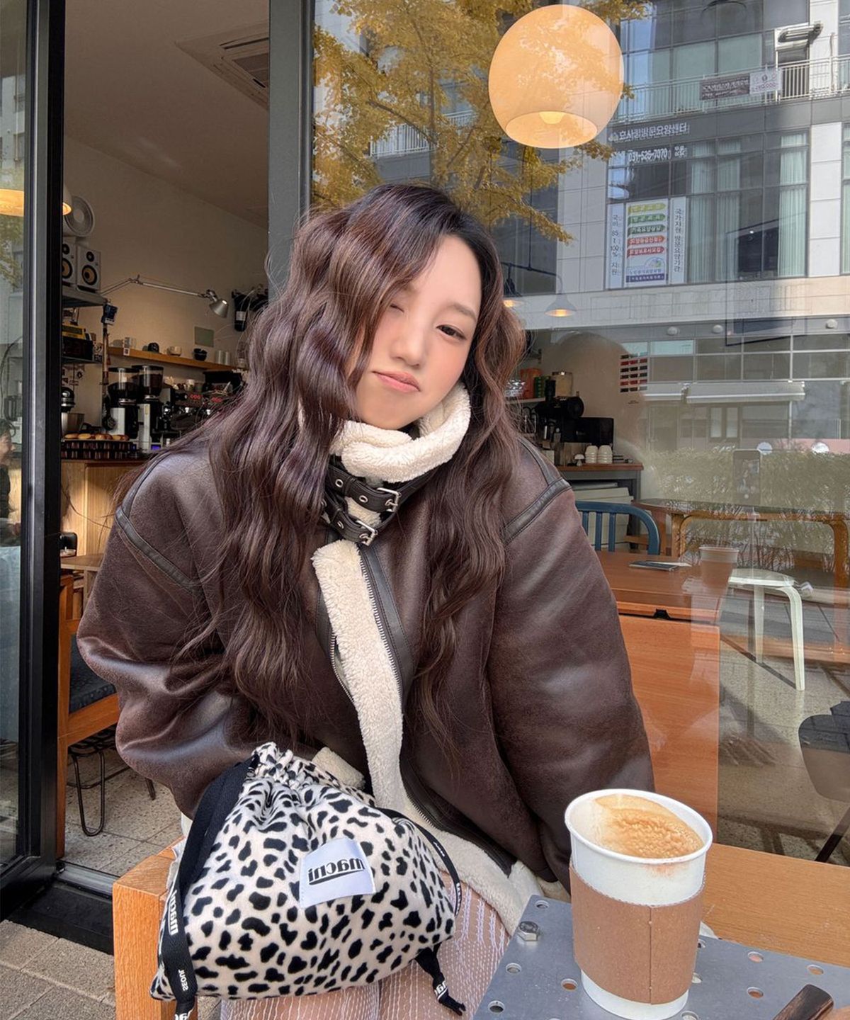 미쏘(MIXXO) 스탠카라 무스탕_MIWJLGV0PG