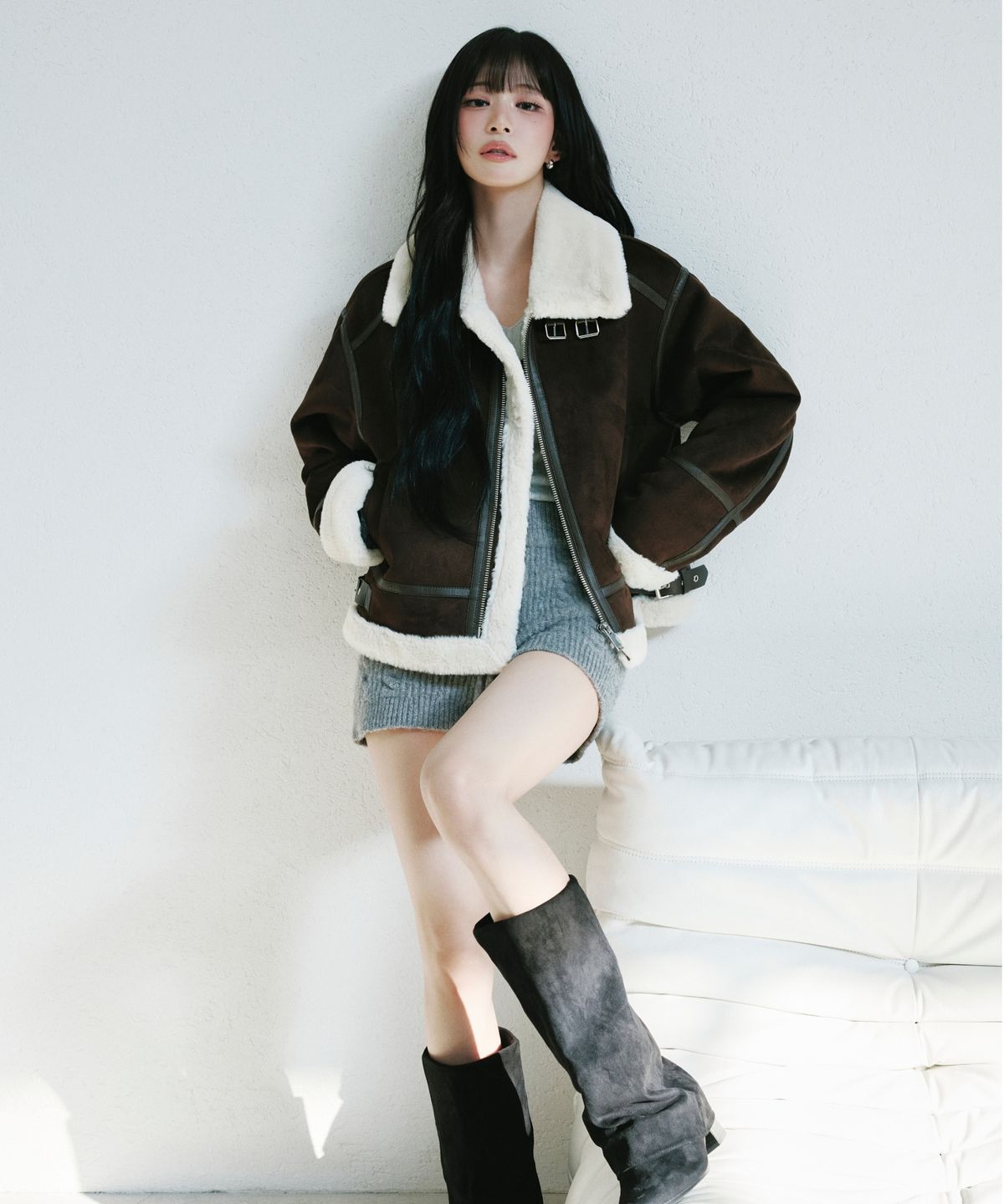 미쏘(MIXXO) 스탠카라 무스탕_MIWJLGV0PG