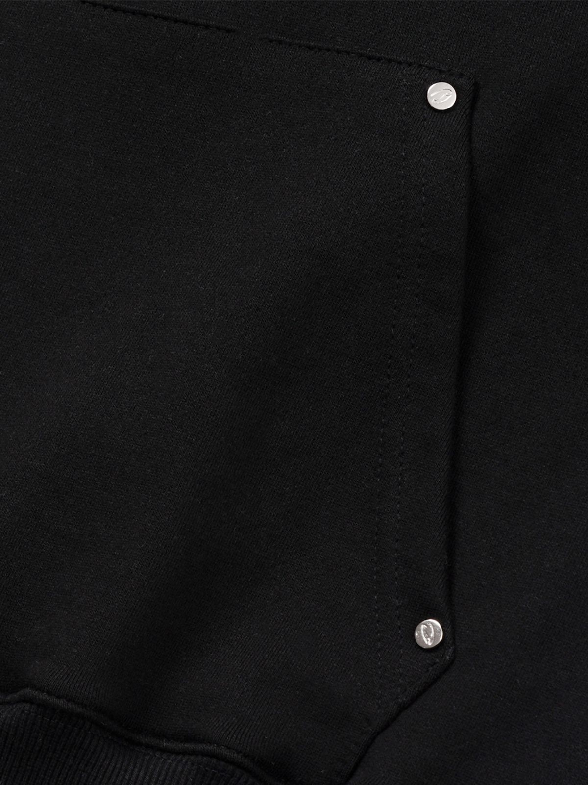 르렌느(LERENNE) Metal Logo Hoodie - Black