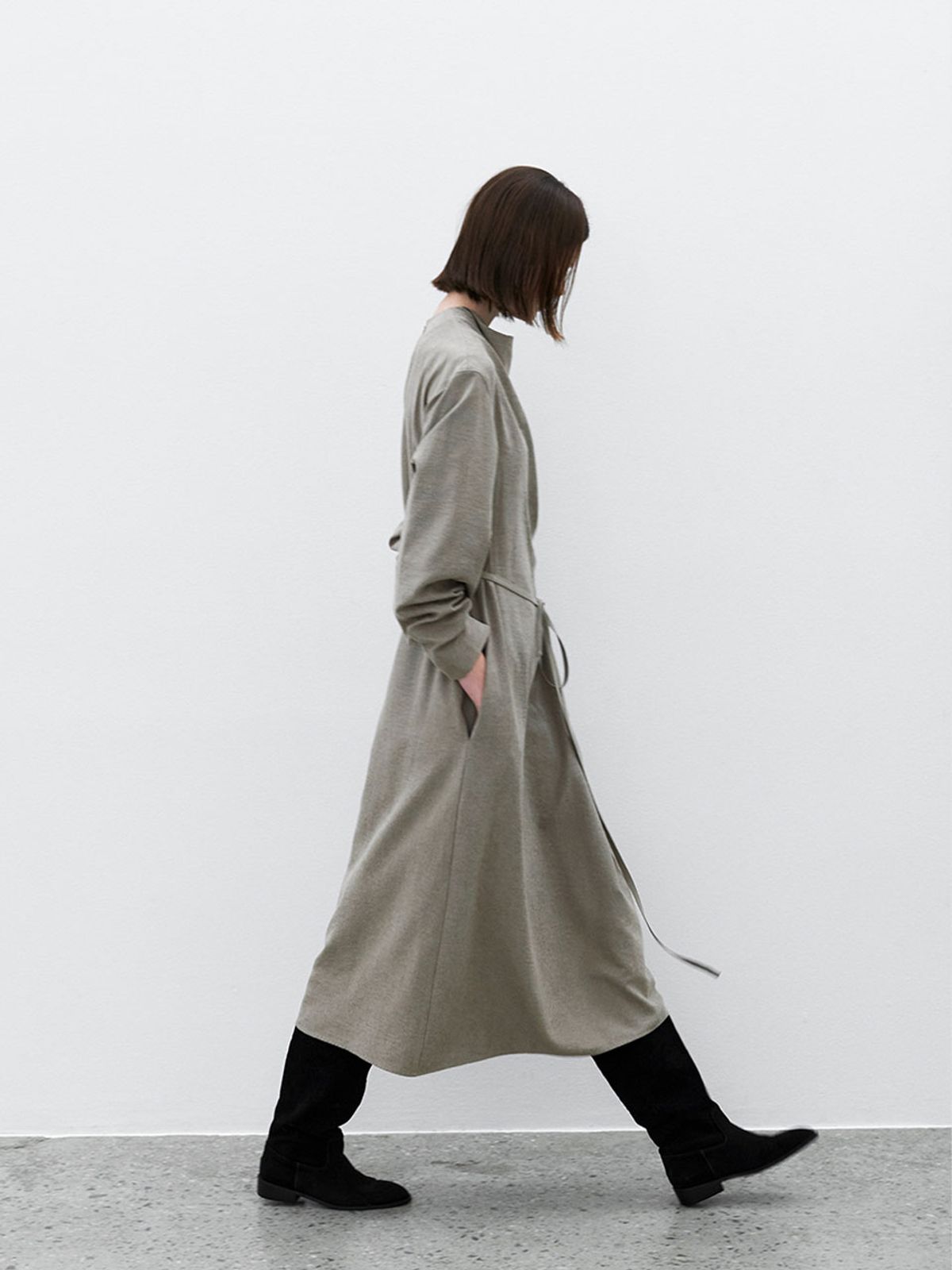 아틀리에 나인(ATELIER NAIN) COWL NECK LONG ONE PIECE S (OP-6303)