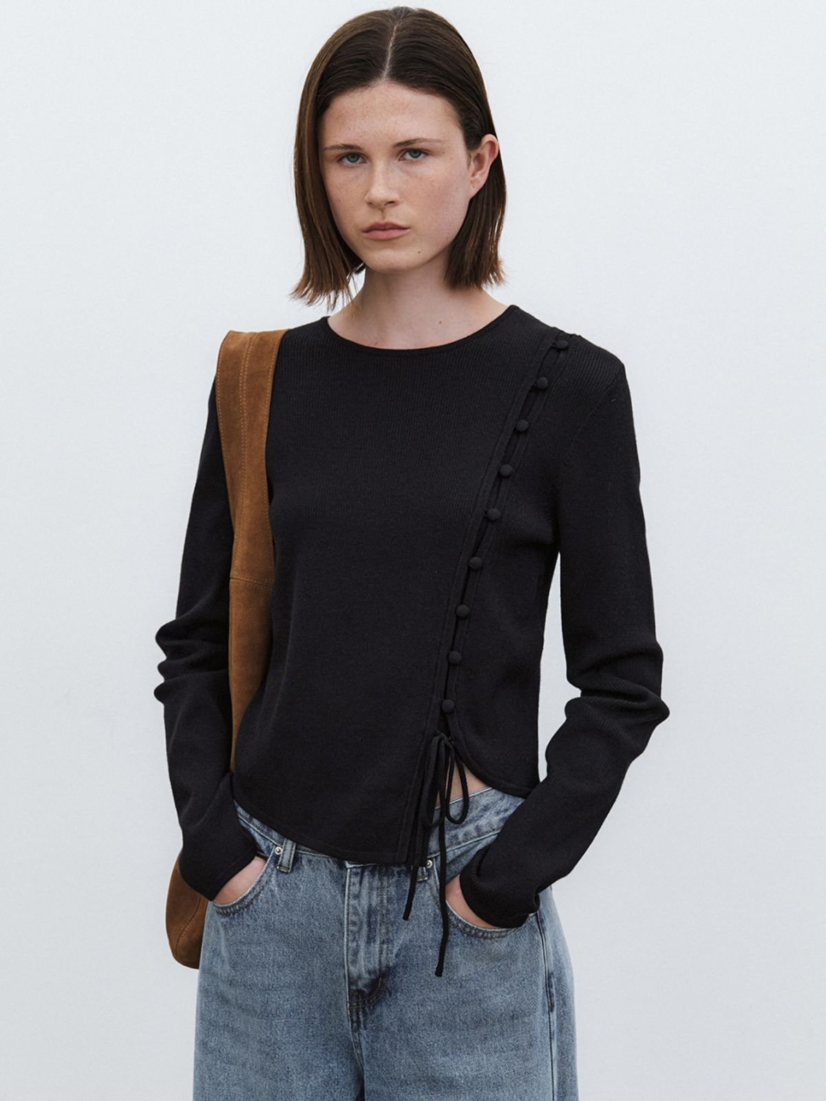 아틀리에 나인(ATELIER NAIN) PENNY UNBALANCED POINT KNIT (Z-T-7108)