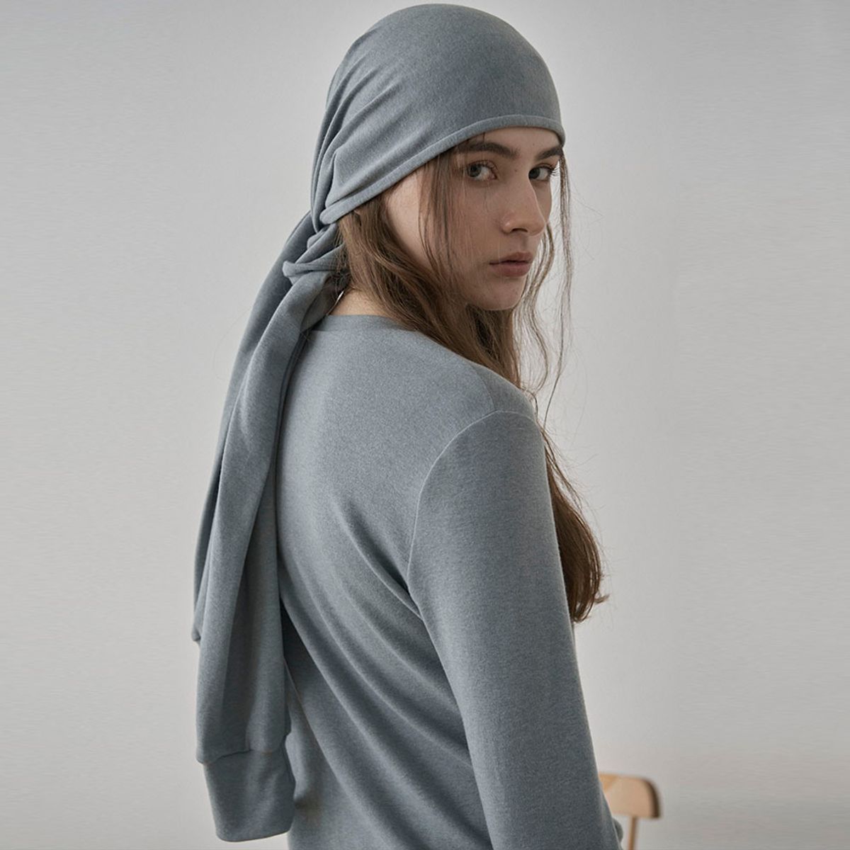 씨커슨(CKUSUN) WOOL BLEND BOLERO LAYERED T-SHIRTS - MINT