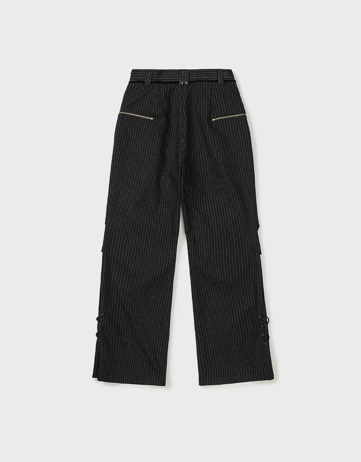 엠엠더블유(MMW) [MMW] TWO TUCK STRIPE PANTS (BLACK)