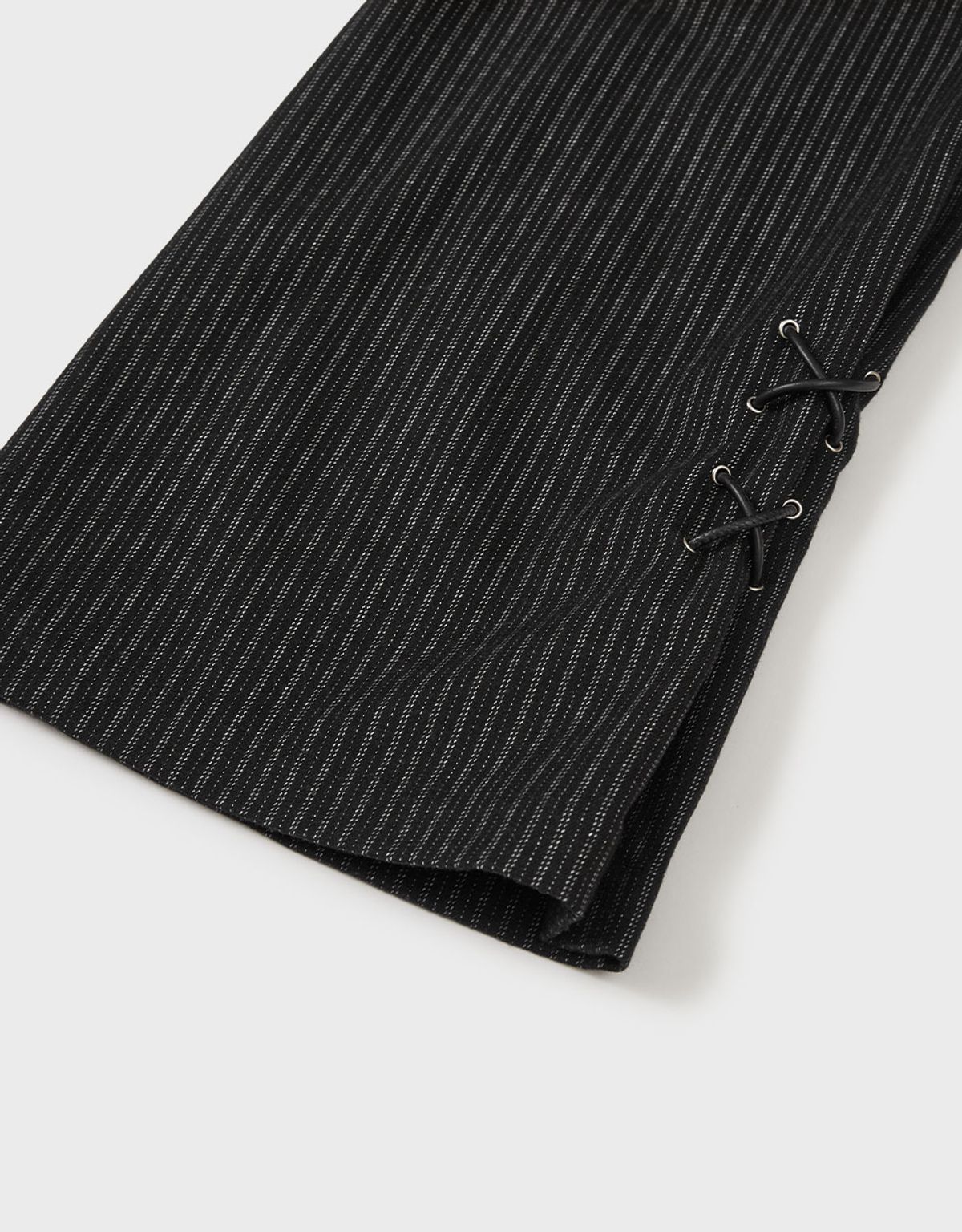 엠엠더블유(MMW) [MMW] TWO TUCK STRIPE PANTS (BLACK)