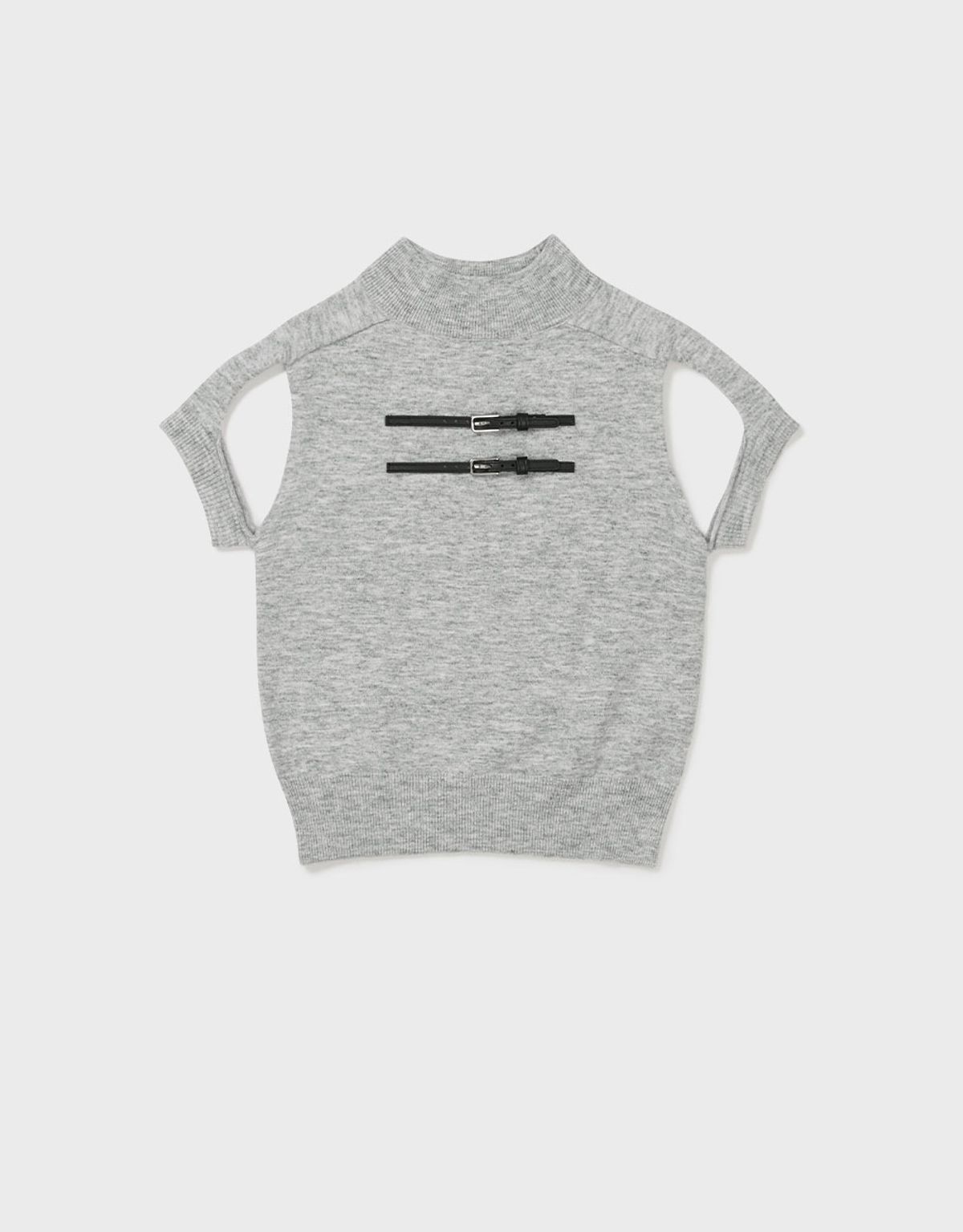 엠엠더블유(MMW) [MMW] CUT-OUT BELTED HF KNIT (GREY)